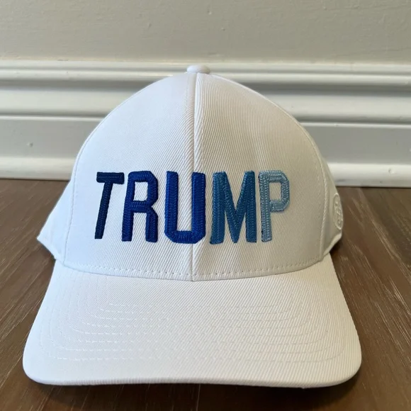Donald TRUMP G/FORE American Blue White Themed Snapback Golf Hat Rare NEW